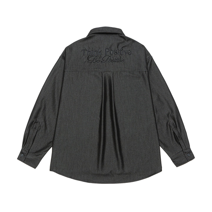Herren Overshirt aus schwerer Twill‑Qualität mit verdeckter Knopfleiste und Brusttaschen Echoarchiv