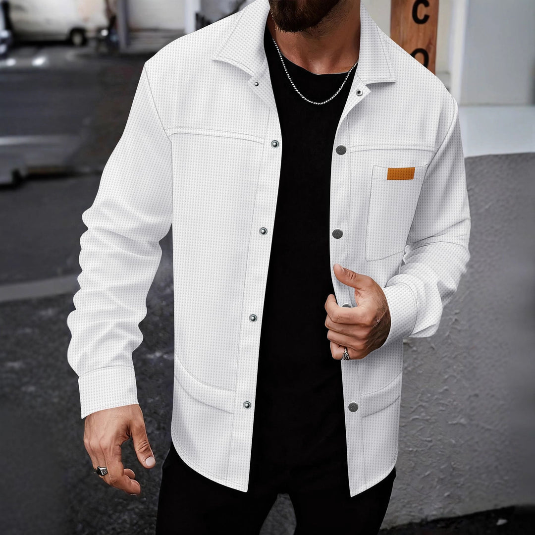 Herren modische Übergangsjacke mit praktischen Taschen und elastischen Bündchen Echoarchiv