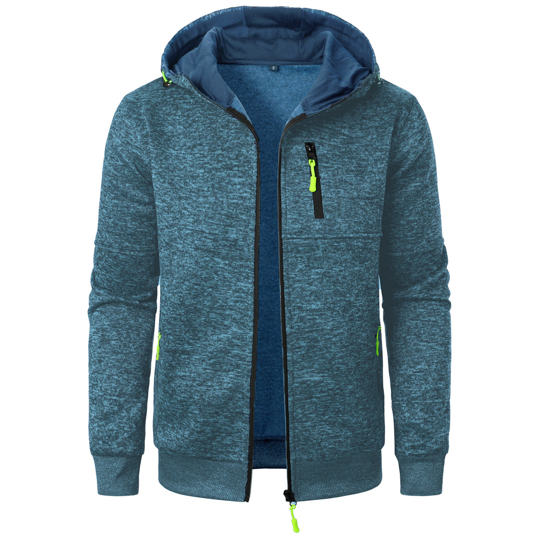 Herren Sportliche Kapuzenjacke mit innovativem Strukturdesign und praktischen Taschen Echoarchiv