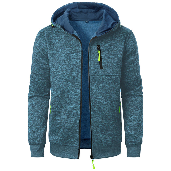 Herren Sportliche Kapuzenjacke mit innovativem Strukturdesign und praktischen Taschen Echoarchiv