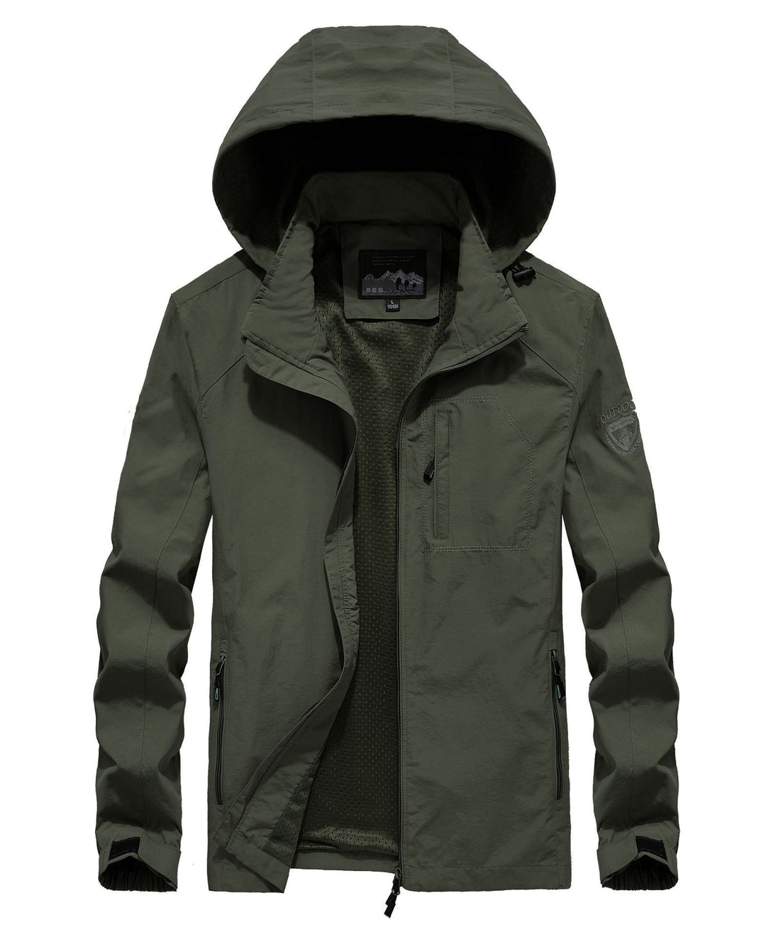 Herren leichter atmungsaktiver Fieldparka mit Mesh‑Futter und Kapuze Echoarchiv
