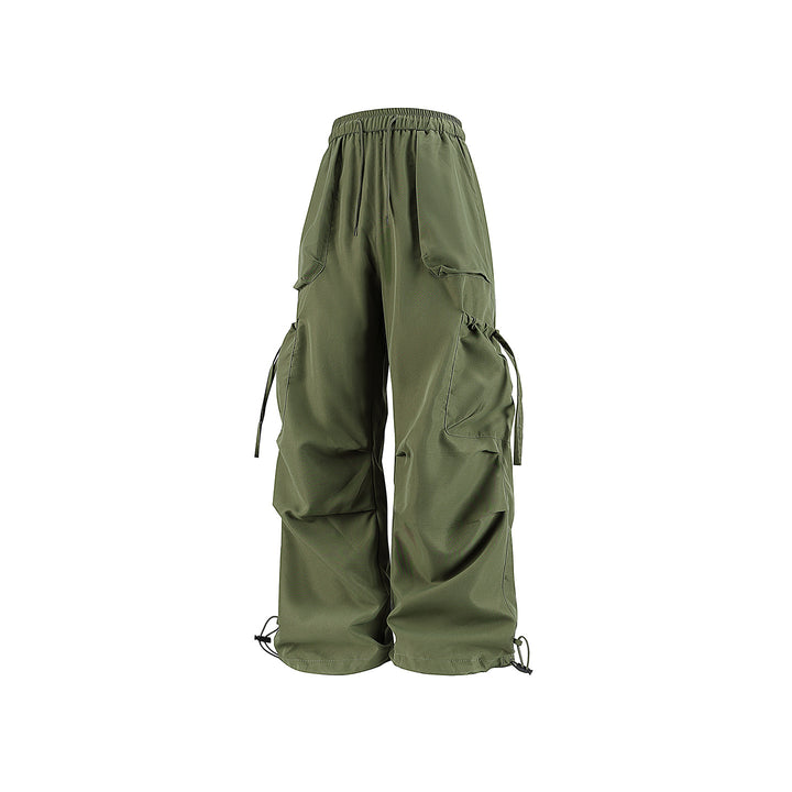 Herren Oversized Cargo‑Bundhose im Baggy‑Utility‑Cut mit Elastikbund, Klapptaschen und verstellbaren Saumabschlüssen Echo Archiv