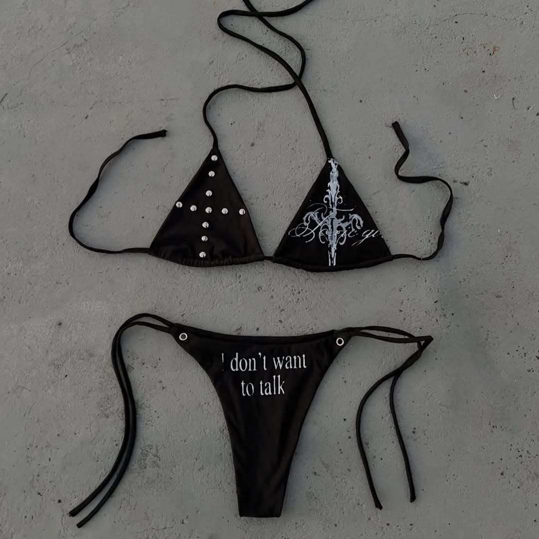 Damen Triangel-Bikini mit auffälligen Details Echo Archiv