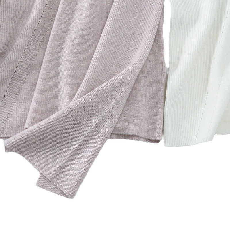 Damen Feinstrick-Pullover mit Perlenbesatz und Zierlochkante Echo Archiv