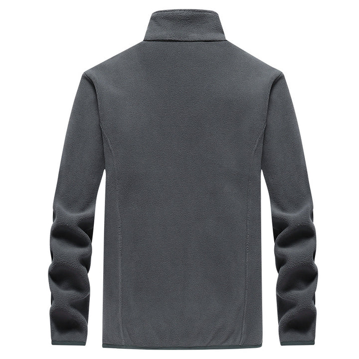 Herren Fleecejacke mit Stehkragen, durchgehendem Reißverschluss & Eingrifftaschen Echoarchiv