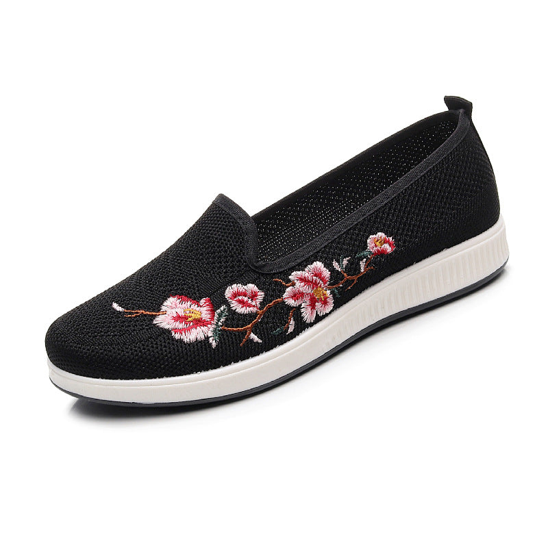 Damen Slip-On Sneaker mit floralem Stickmuster Echo Archiv