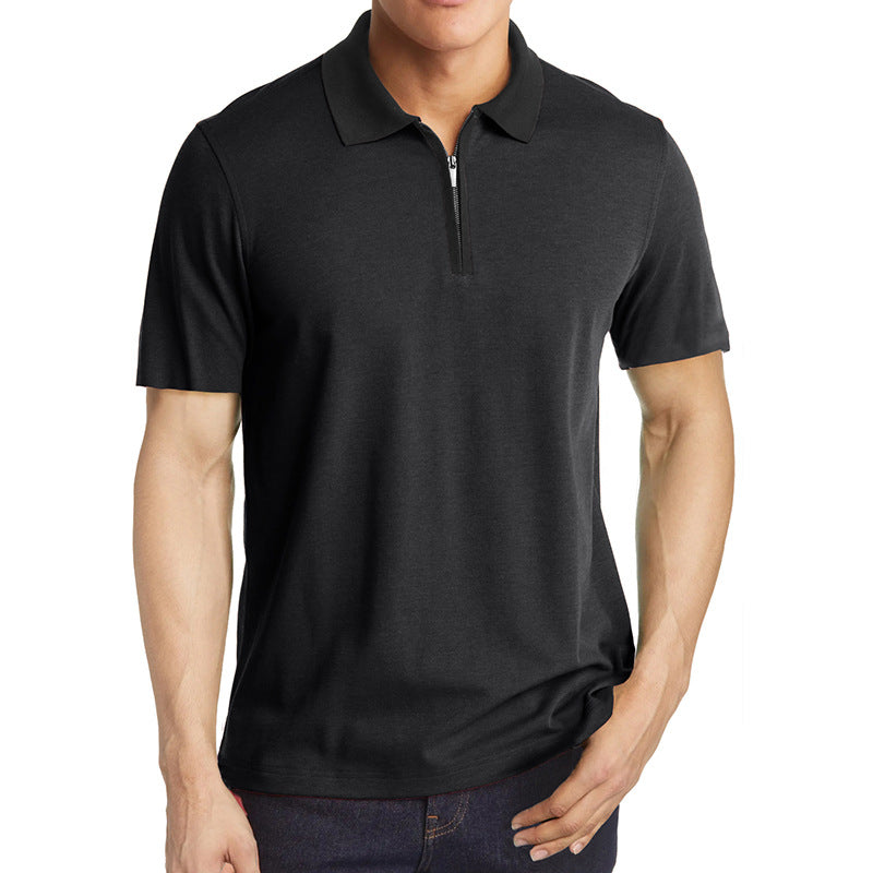 Herren Sportliches Kurzarm Poloshirt mit strukturiertem Kragen Echoarchiv