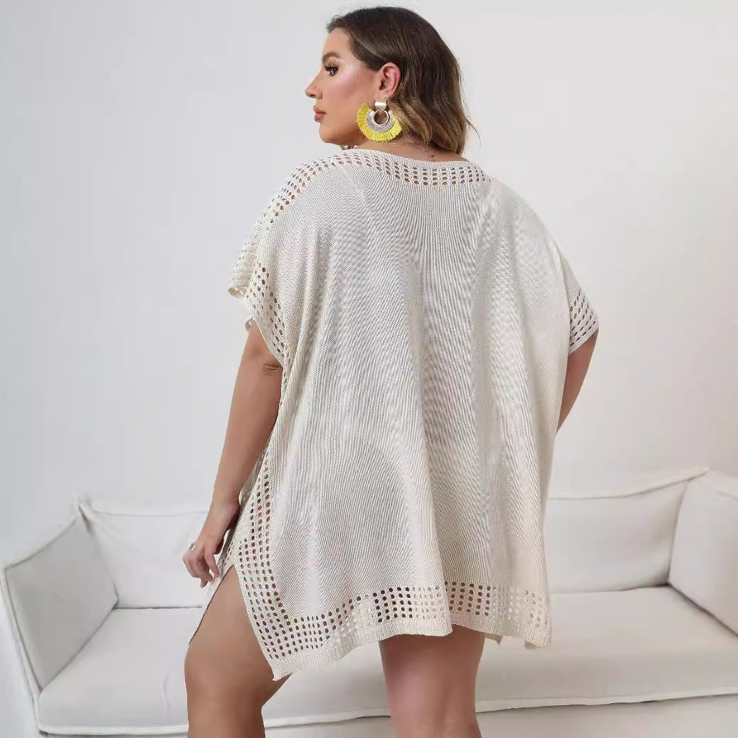 Damen luftiger Strandsarong mit dekorativen Häkelakzenten Echo Archiv