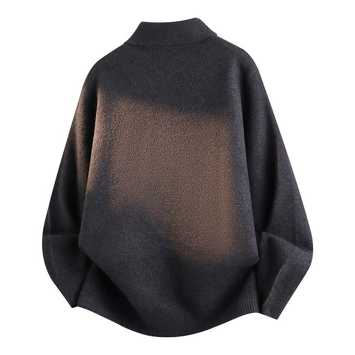 Damen Modischer Strickpullover mit Stehkragen – Mavelle