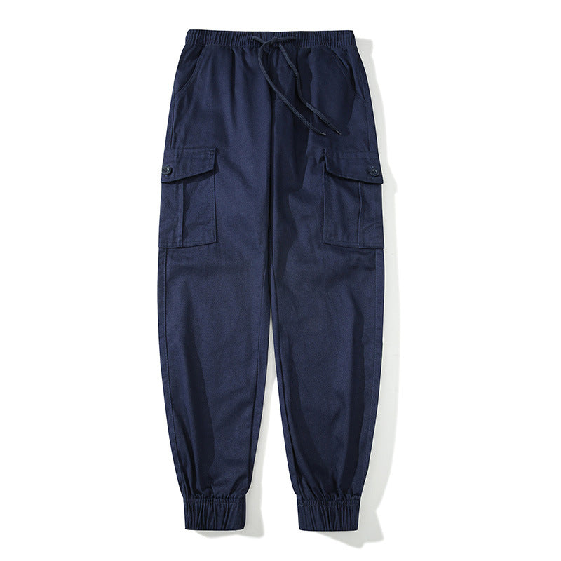 Herren Cargo-Joggerhose mit elastischem Bund, Klappentaschen und gerippten Knöcheln Echo Archiv