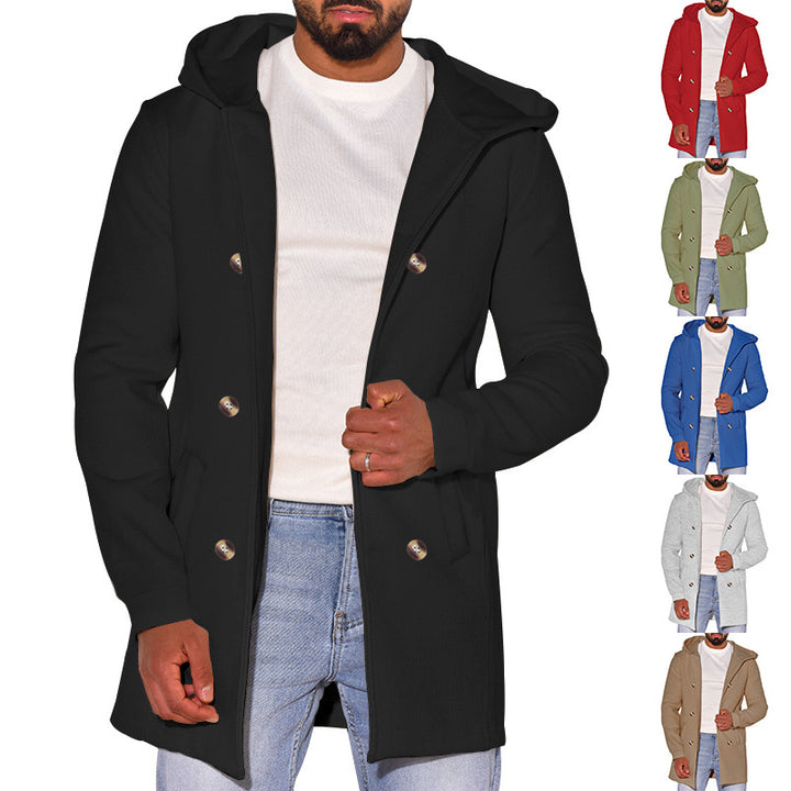 Herren modische Parka-Jacke mit breitem Revers und praktischen Taschen Echoarchiv