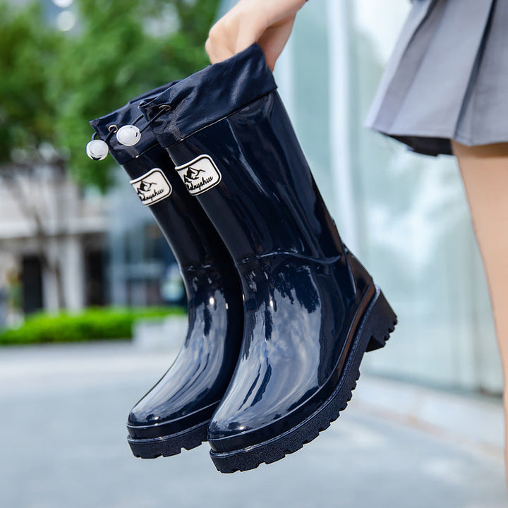 Damen Hochwertige und Stylische Gummistiefel mit Verstellbarem Schnürsystem – Lioré
