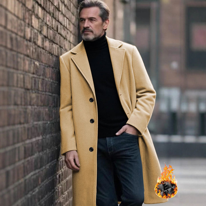 Herren eleganter Wollmantel Echoarchiv