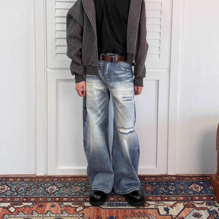 Damen Weitgeschnittene Denim Jeans Echoarchiv