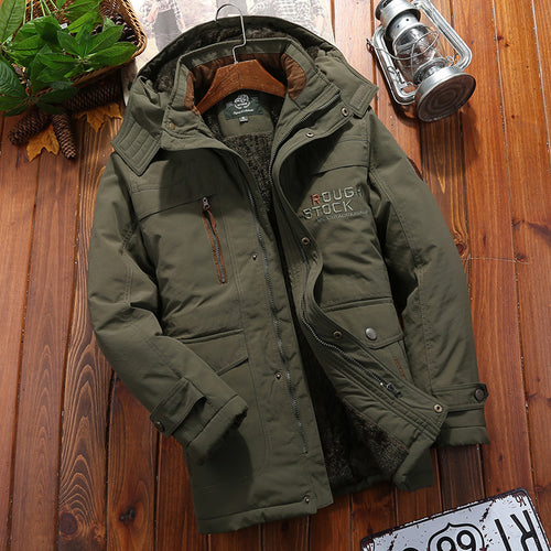 Herren Wetterfeste Fleecejacke mit abnehmbarer Kapuze Echo Archiv