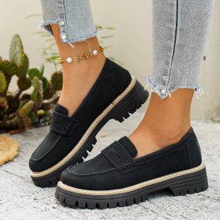 Damen Klassische Loafer mit robuster Profilsohle und gepolstertem Komfortfußbett – Lioré