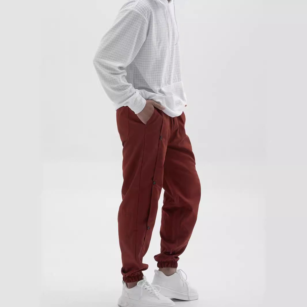 Herren Stylische Cargo-Hose mit praktischen Knöpfen und elastischem Bund Echoarchiv