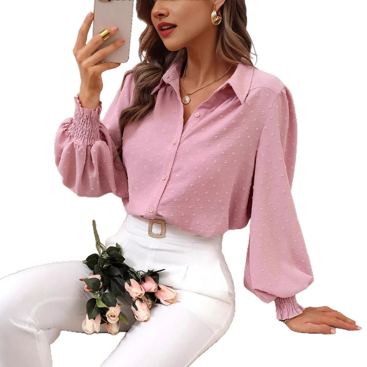 Damen Elegante Bluse mit Puffärmeln Echo Archiv
