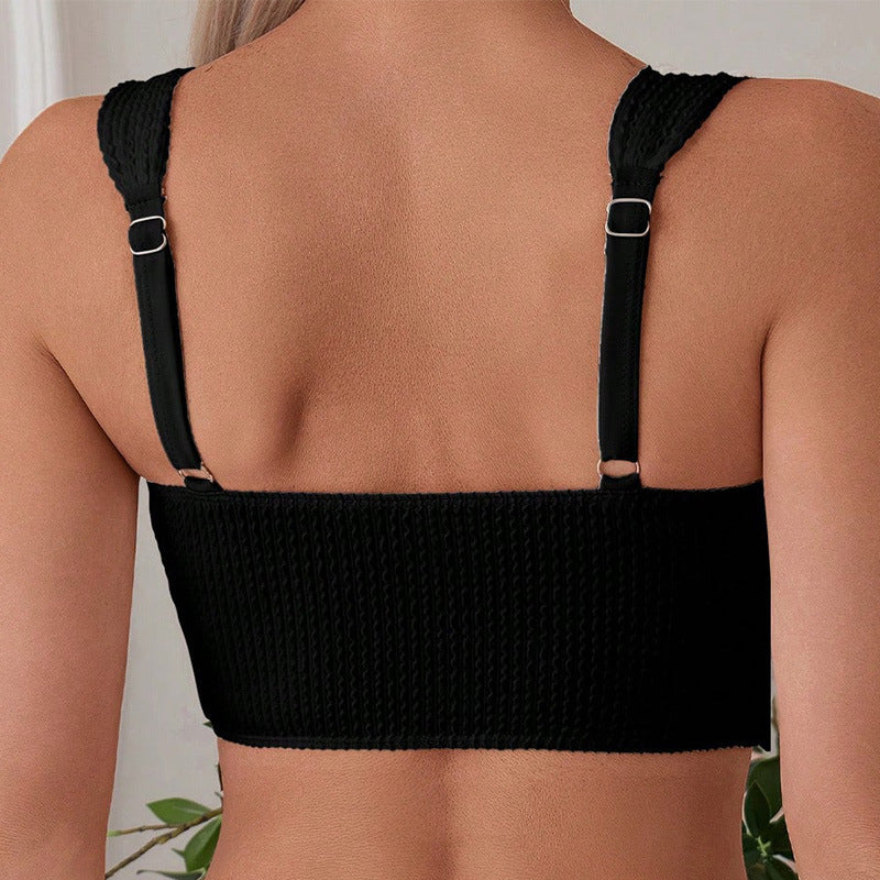 Damen Hochtailliertes Bikini-Set mit komfortablem Crop-Top Echo Archiv