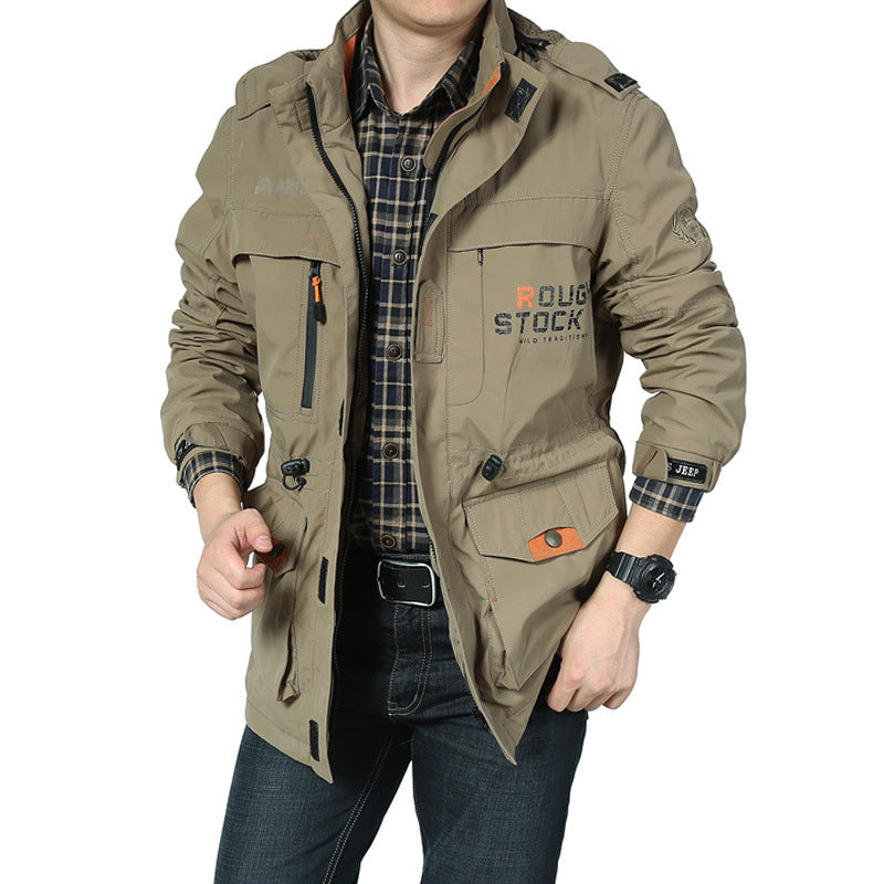 Herren nan leichte winddichte Fieldjacke mit atmungsaktivem Meshinnenfutter, zahlreichen Reißverschluss- und Klappentaschen sowie verstellbaren Ärmelmanschetten Echo Archiv