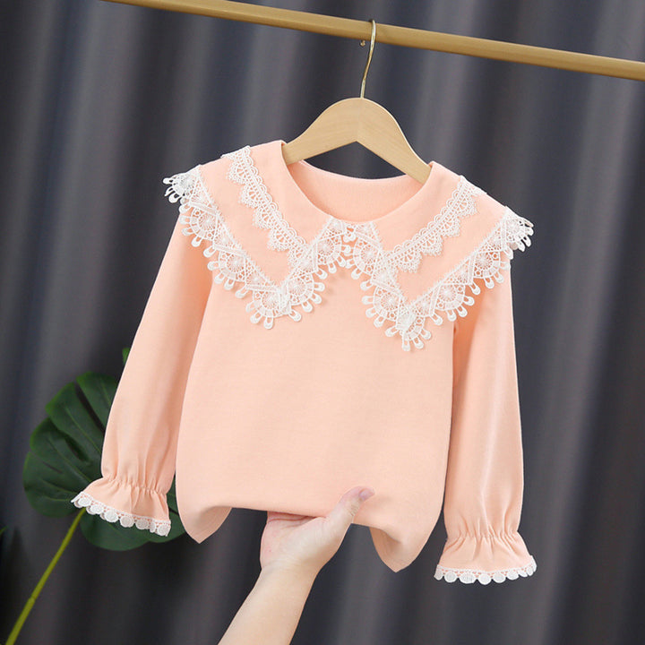Damen Sweatshirt mit hohem Spitzenkragen Echo Archiv