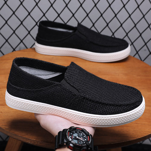 Damen nan gestrickter Slip-On-Freizeitschuh mit elastischem Einstieg und strukturierter Plateausohle Echo Archiv