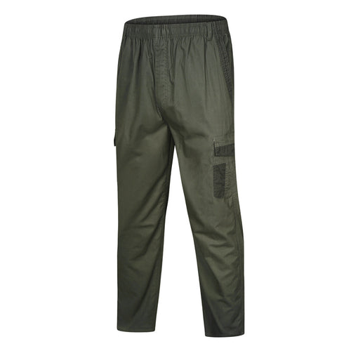 Herren Cargo-Freizeithose mit elastischem Bund, Mehrfach‑Taschen und Mesh‑Einsätzen Echoarchiv