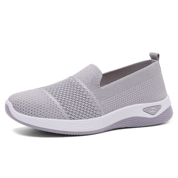 Damen nan gestrickter Slip-On Komfortsneaker mit sockenähnlicher Passform, atmungsaktivem Strickoberteil und stoßdämpfender EVA-Zwischensohle Echo Archiv