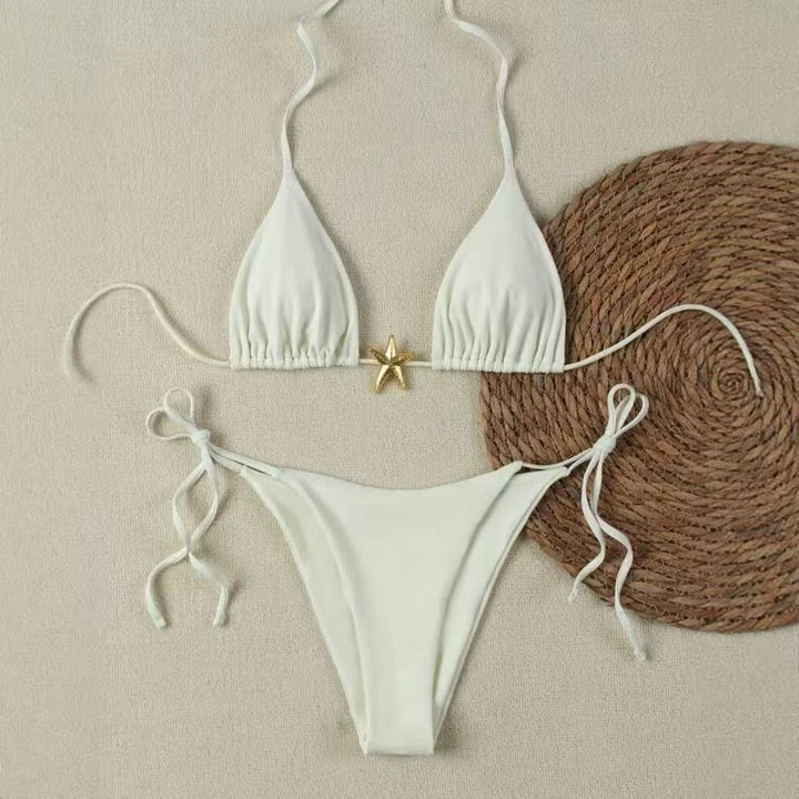 Damen Bikini-Set mit verstellbarem Triangel-Oberteil und hoher Taillenhose Echo Archiv
