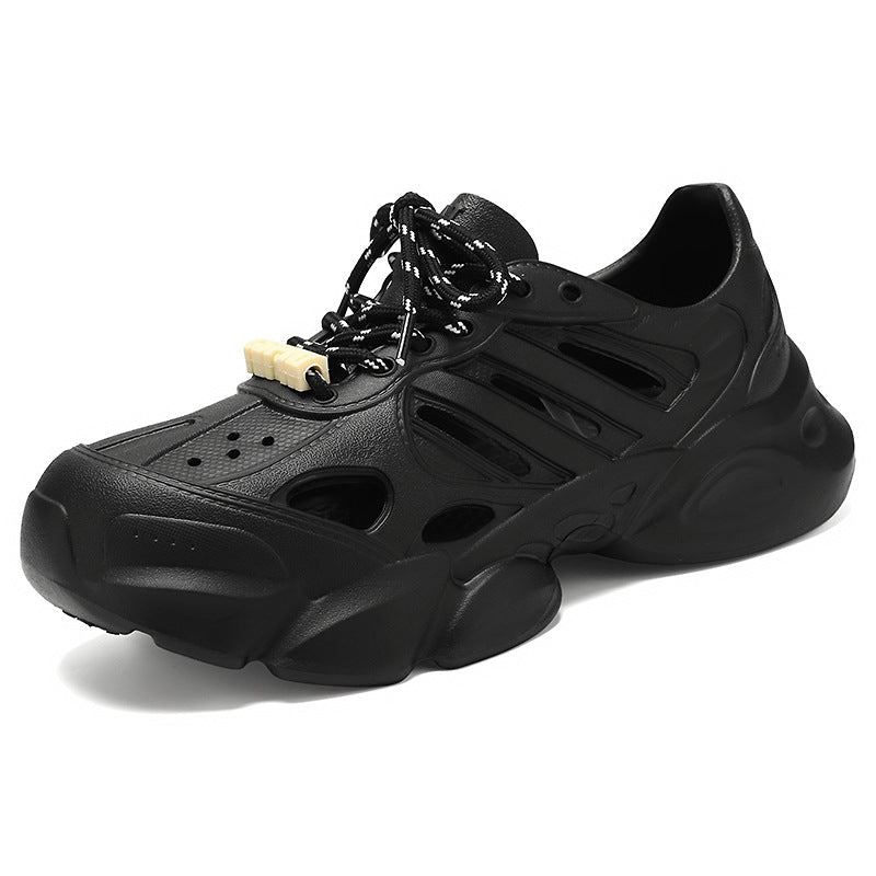 Herren nan futuristischer atmungsaktiver Cut-Out Plateau-Sneaker mit stoßdämpfender EVA-Sohle und Schnellverschluss Echo Archiv