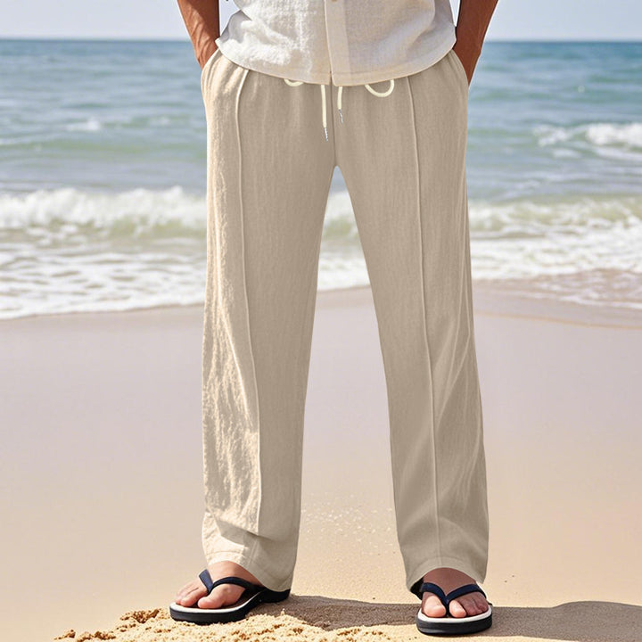 Herren luftige Strandhose mit elastischem Bund und praktischen Seitentaschen Echoarchiv