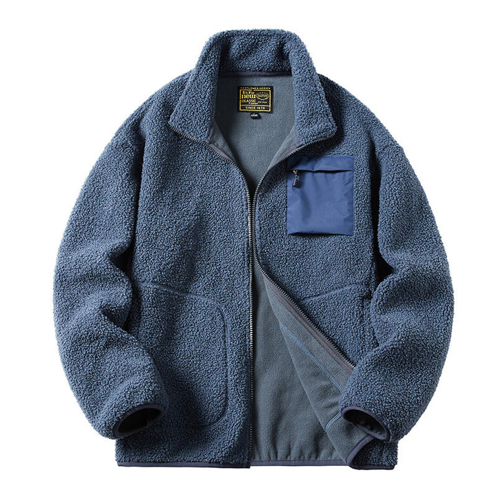 Herren Gemütliche Fleecejacke mit praktischen Taschen Echo Archiv