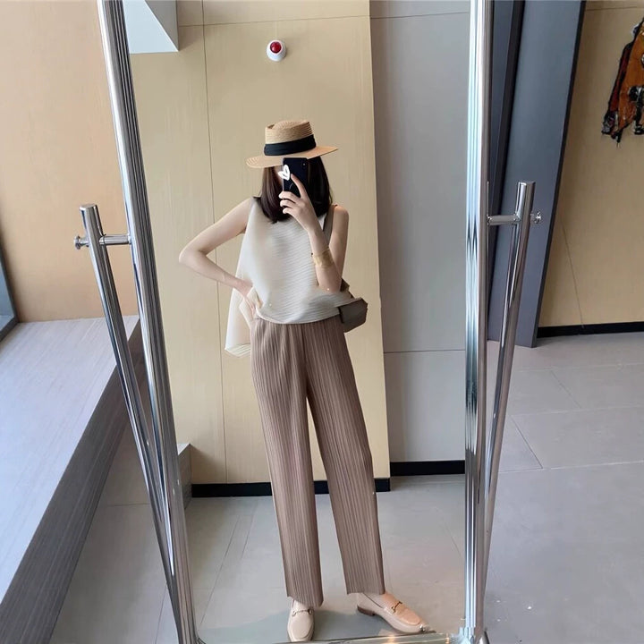 Damen Elegante Plisseehose Echoarchiv