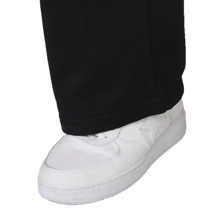 Herren Straight‑Leg Sweatpants aus French‑Terry mit elastischem Komfortbund und Kordelzug – Marzano
