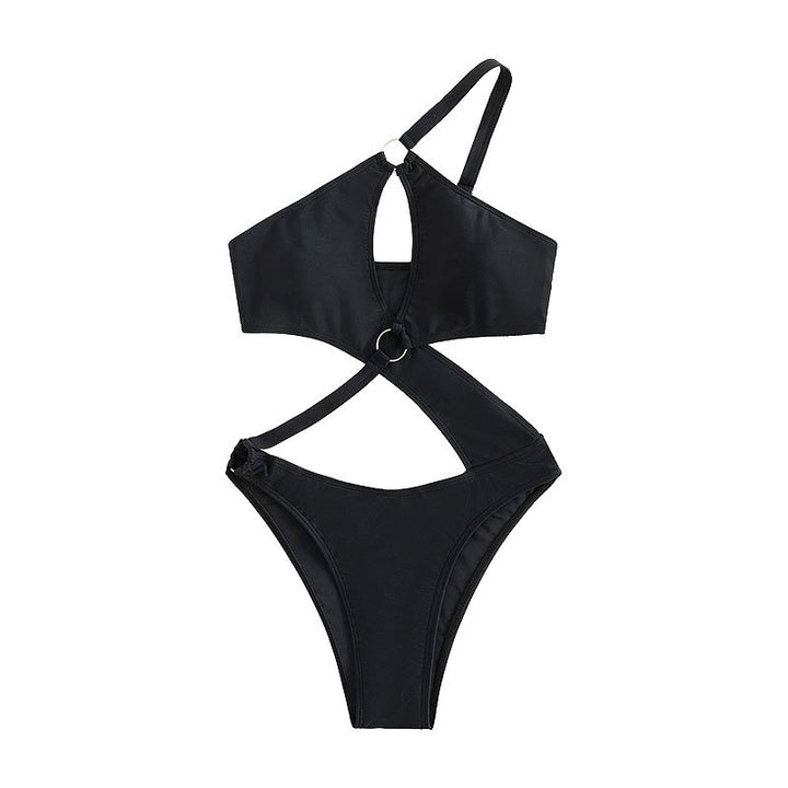 Damen Einteiliger Badeanzug mit modischem Cut-Out-Design und verstellbaren Trägern Echo Archiv