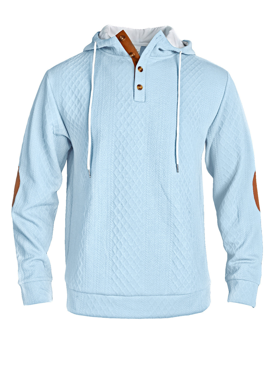Herren lässiger Kapuzenpullover mit innovativer Strickstruktur und modischen Akzenten Echoarchiv