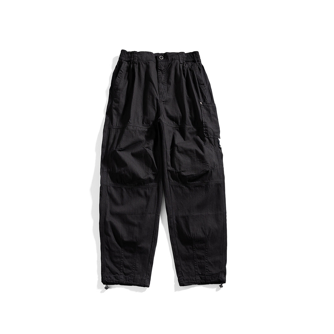 Herren relaxed Utility-Hose mit elastischem Bund, verstärkten Knien und Kordelabschluss Echo Archiv