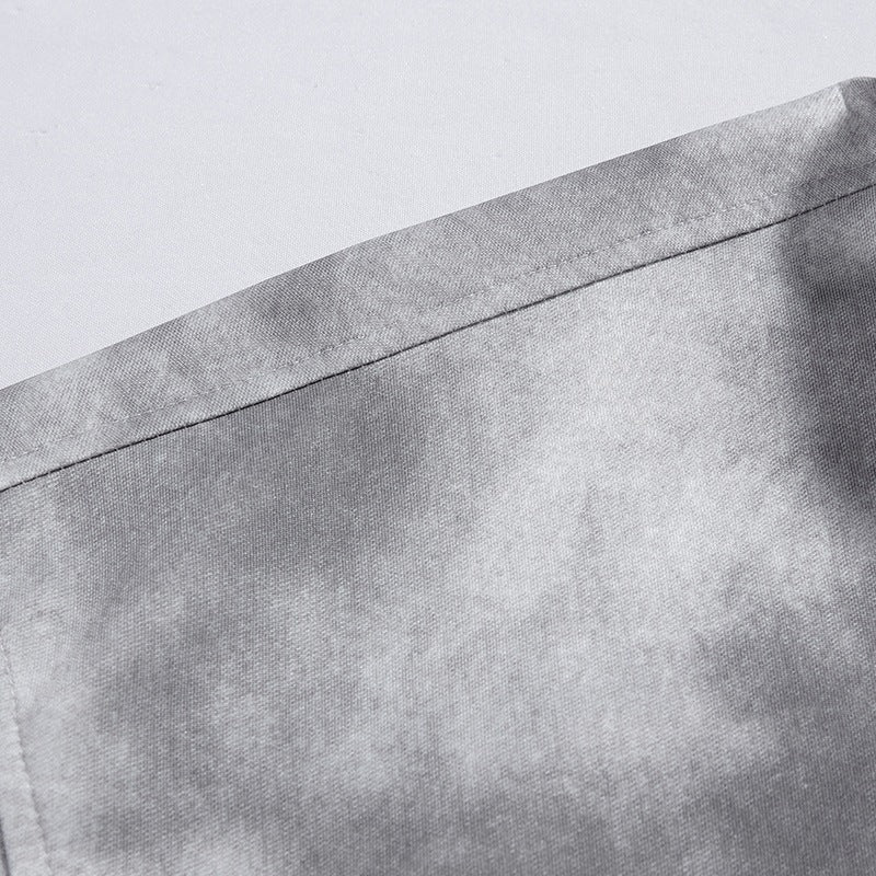Herren Oversize-Hemdjacke im Washed‑Tie‑Dye‑Look mit Holzknopfleiste & legerer Silhouette Echoarchiv