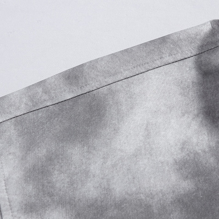 Herren Oversize-Hemdjacke im Washed‑Tie‑Dye‑Look mit Holzknopfleiste & legerer Silhouette Echoarchiv