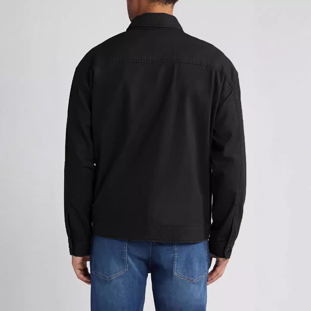 Herren Utility-Jacke mit aufgesetzten Taschen und durchgehendem Reißverschluss Echoarchiv