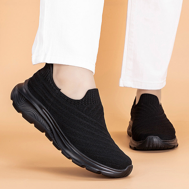 Damen nan elastische Strick-Slipper mit dämpfender Laufsohle Echo Archiv