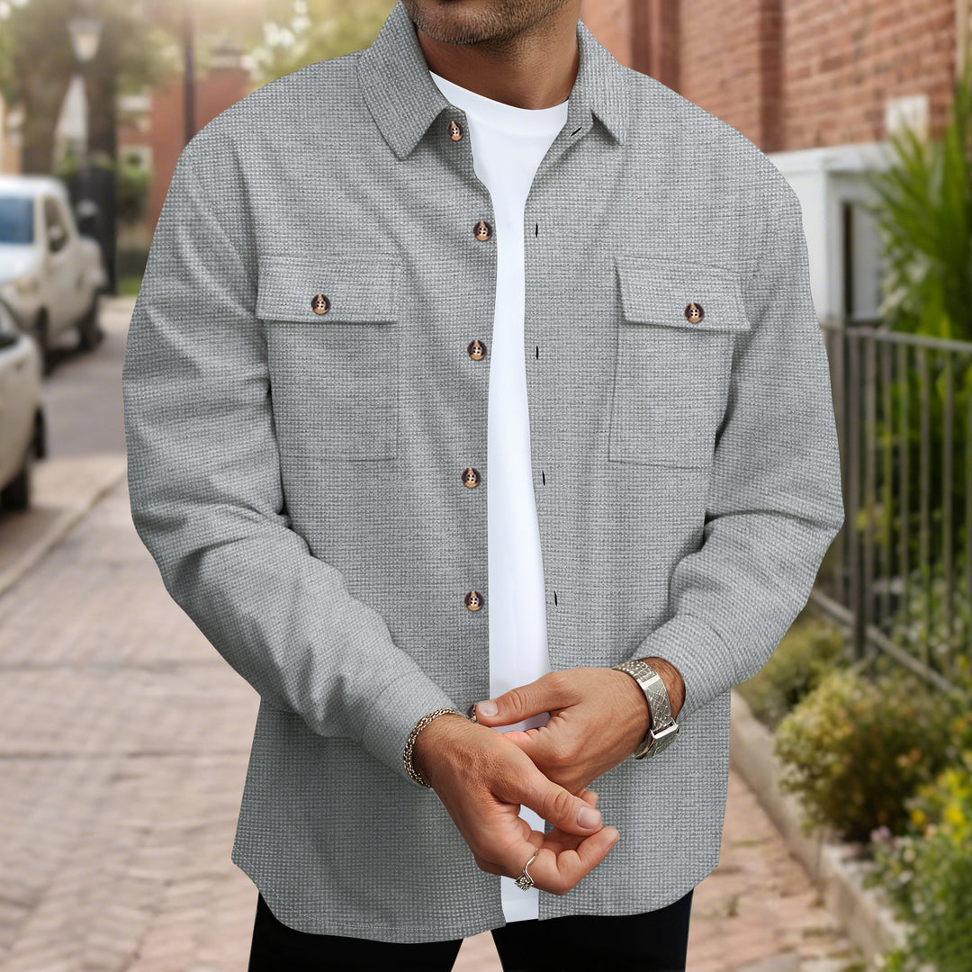 Herren modische Blousonjacke mit praktischen Taschen Echoarchiv