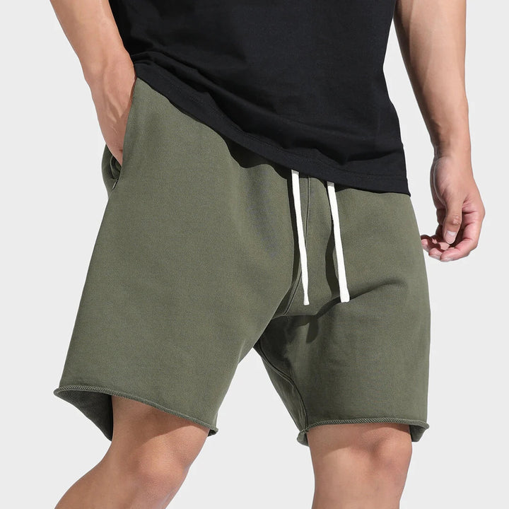 Herren Bequeme Sweatshorts mit elastischem Bund und Seitentaschen Echoarchiv