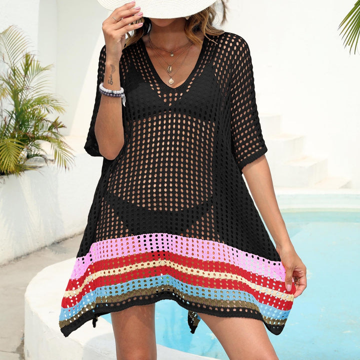 Damen luftiger Strandsarong mit buntem Häkelmuster Echo Archiv
