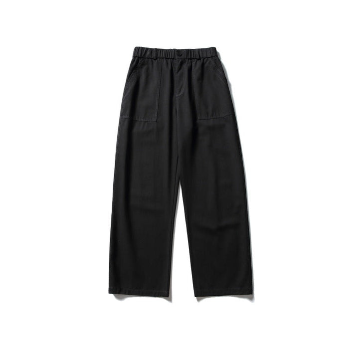 Damen Weite Utility-Cargohose mit elastischem Bund und aufgesetzten Fronttaschen Echoarchiv