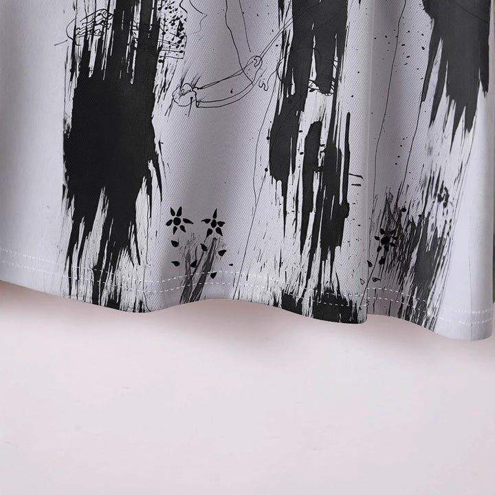 Herren Poloshirt mit kreativem Grafikdruck und sportlicher Passform Echoarchiv