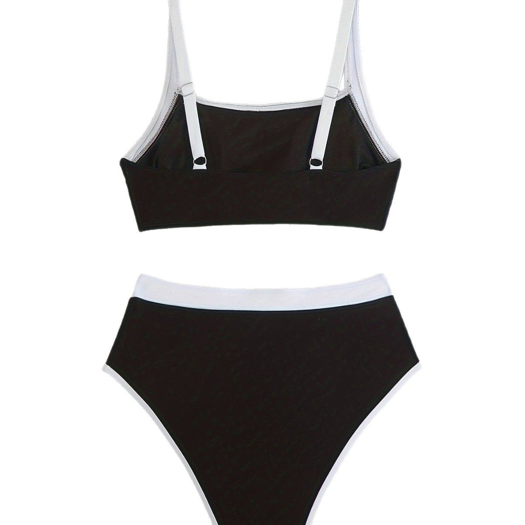 Damen Bikini-Set mit sportlichem Schnitt und hohem Taillenslip Echo Archiv