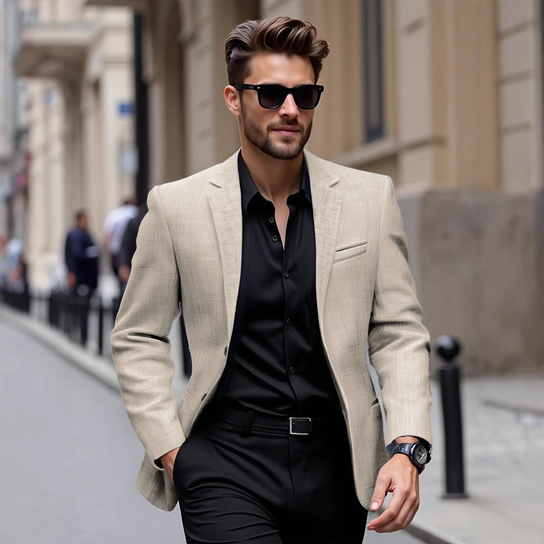 Herren eleganter Blazer aus leichtem Mischgewebe Echoarchiv