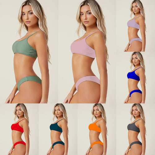 Damen Triangel-Bikini mit verstellbaren Trägern und nahtlosem Design Echo Archiv