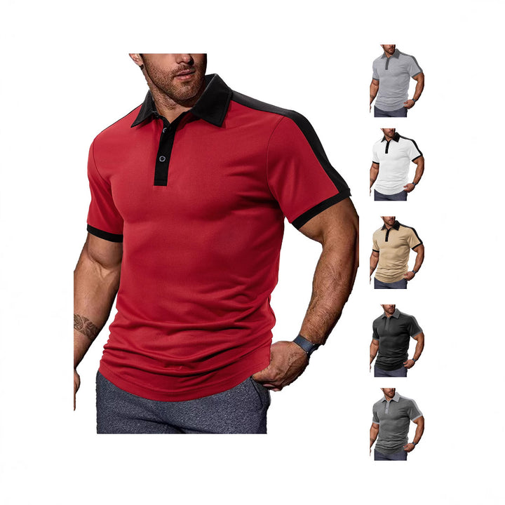 Herren Sportliches Polo-Shirt mit atmungsaktiver Struktur Echoarchiv